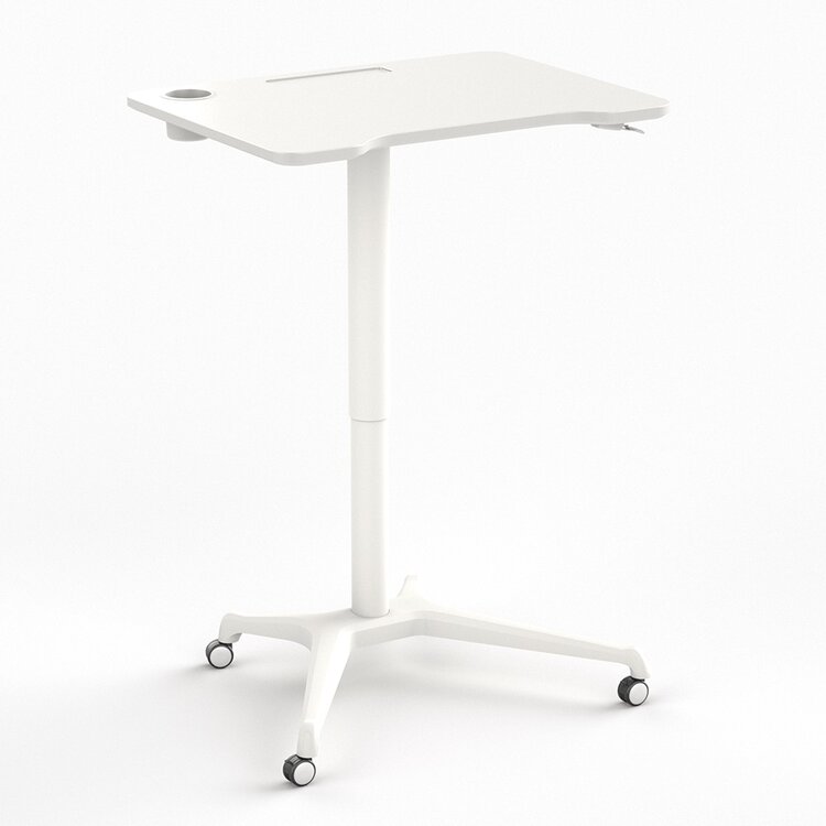 Single Leg Desk | Small Gasspring Sit-Stand Desk