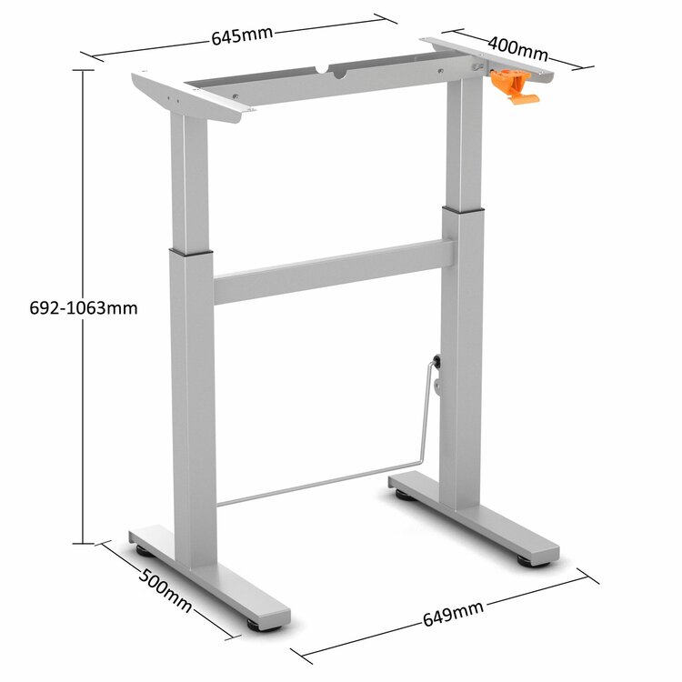 BouncyDesk | Small Gasspring Sit-Stand Desk