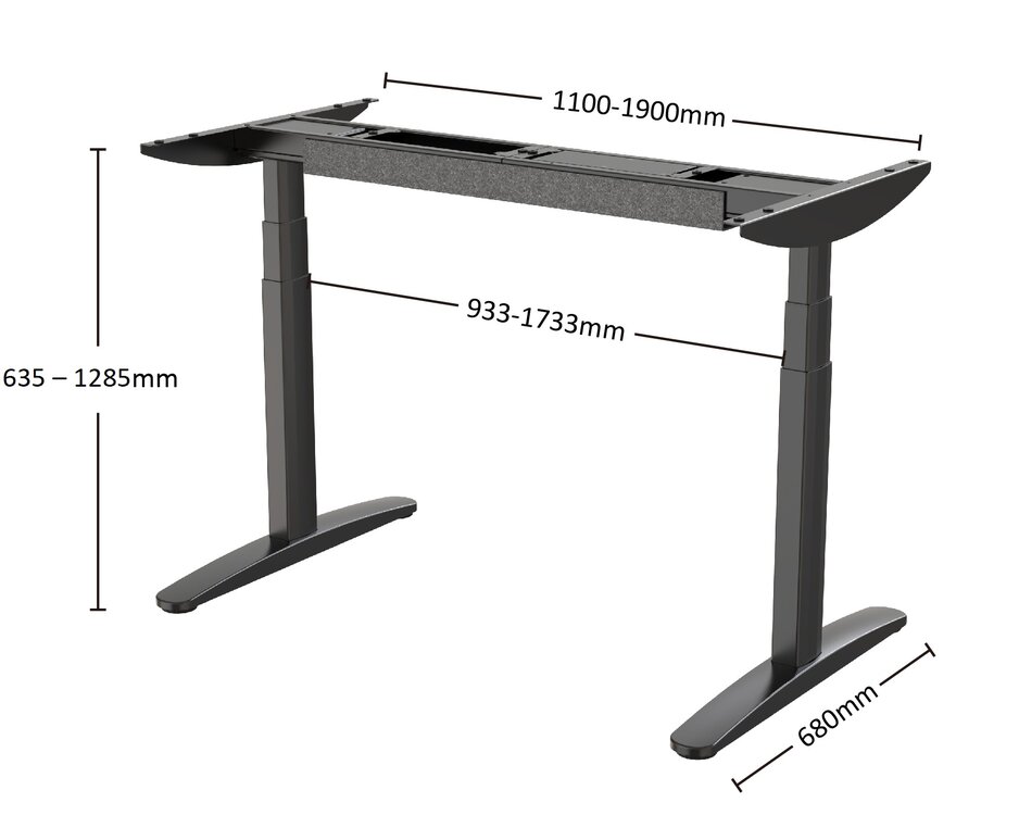 OvalDesk| Electric Sit-Stand Desk