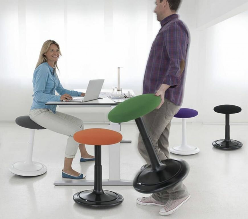 Ongo balance stool, active sitting at work/active working